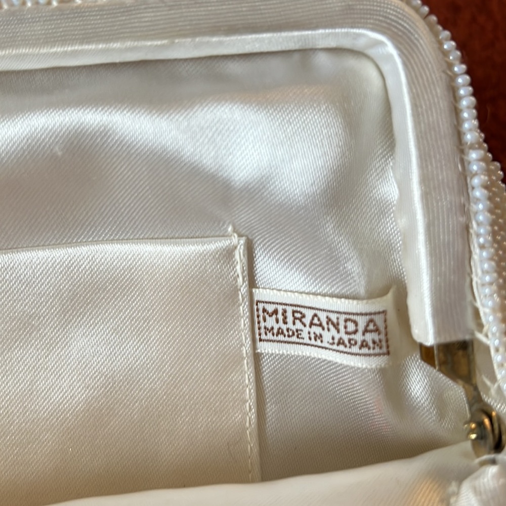 Ivory beaded bag - Picture 2 of 5